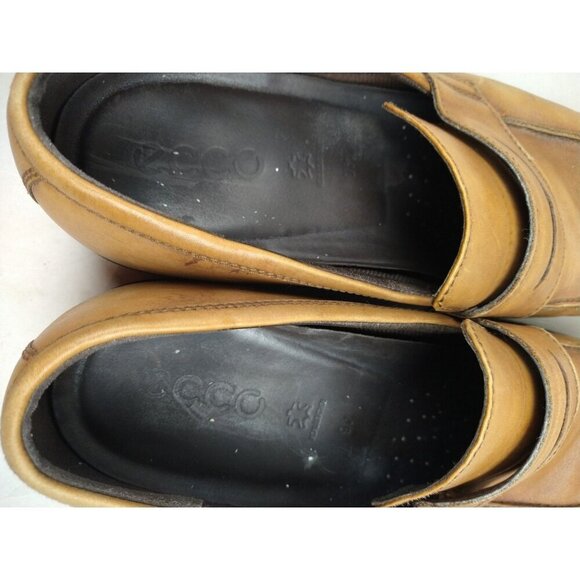 ECCO Melbourne Slip On Leather Penny Loafer Amber Men’s Size 12/12.5 - Picture 4 of 10